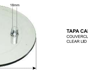 TAPA CANTARA TRANSPARENTE 3 SALIDAS