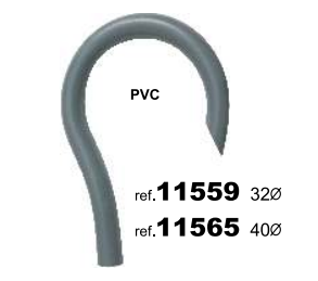 CURVA PVC TANQUE 40mm