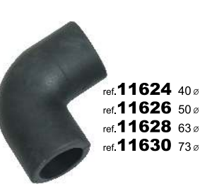 CODO GOMA 63mm