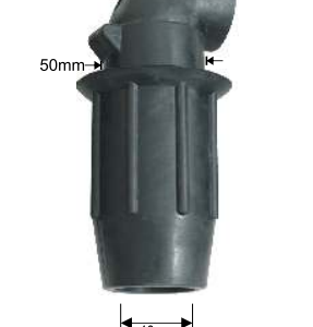 CODO UF. TUBO 40mm ENTRADA 50mm