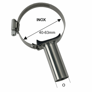 TOMA DE LECHE RECTA 22mm INOX (40/63mm)(OPCIÓN CAMBIAR A 50/70)
