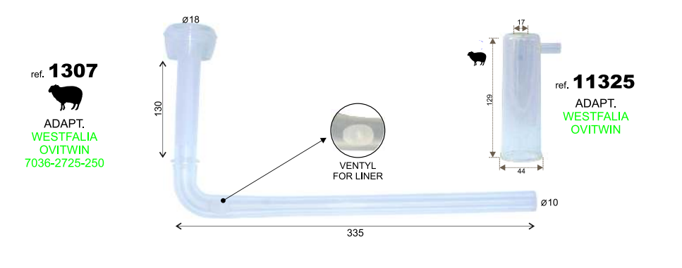 ADAPT. WESTFALIA OVITWIN 7036-2725-250 - Imagen 2
