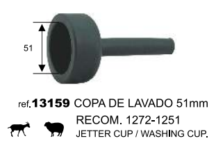 COPA LAVADO 51mm CABRAS/OVEJAS RECOMENDADO PEZONERA 1272/1251