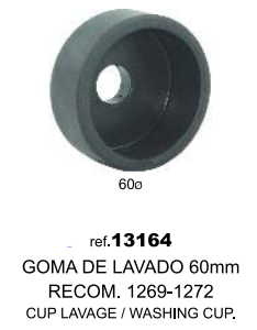 GOMA DE LAVADO 60mm CABRAS/OVEJAS RECOM. PEZONERA 1269/1272