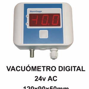 VACUOMETRO DIGITAL 24v AC 120x90x50mm
