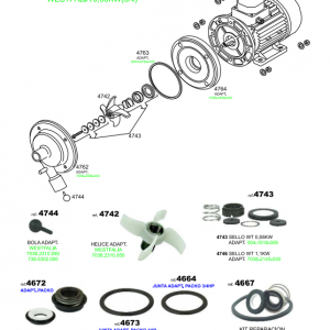 BOLA ADAPT.WESTF. 0,55kw(3/4) 7038-2310-050 / 7038-5302-050