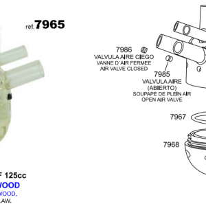 COLECTOR MF 125cc ADAPT. FULLWOOD