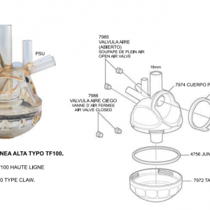 COLECTOR LINEA ALTA TYPO TF100 (INCLUYE 3m DE TUBO 5x8 Y 2 CONEXIONES)