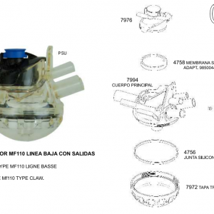 COLECTOR MF110 LINEA BAJA CON SALIDAS (PSU)