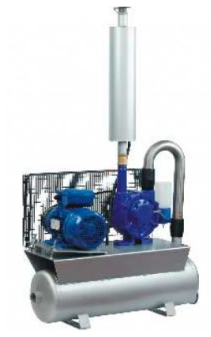 GRUPO VACIO 350L. LUBR. -II- CALDERIN (MOTOR 1,5HP) 1450 R.P.M.